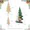 Glitzhome; Glitzhome® Set of 3 Wooden Christmas Reindeer & Tree Table Decor; Category:Christmas Tabletop Decor; Image:9